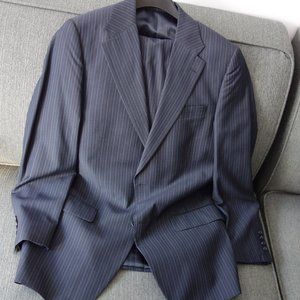 Abito Blue Pin Stripe Suit Size 38R32